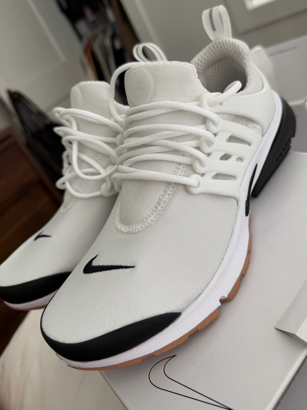 Nike White Black Gum air presto nike by you Sneakers - Picture 4 of 6